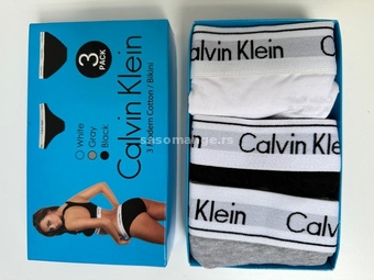 Calvin Klein zenske gace slip set 3 komada XXL velicina SCB