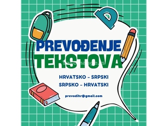 Prevođenje tekstova Srpsko - Hrvatski