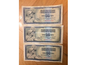 50 dinara 1968,1978,1981 - 7 cifara