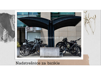 Nadstrešnica za bicikle Urbana oprema Novi Sad