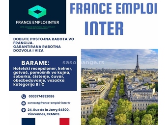 Prijavite se za hotelske poslove u Francuskoj - Garantovana radna dozvola i viza