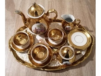 Porcelanski vintidž zlatni set Bavaria