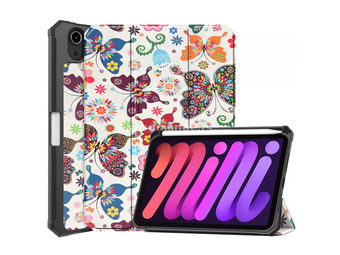 WOOZE New Style iPad Mini (2021) (8.3) mappa case Apple Pencil with holder kis butterfly pattern
