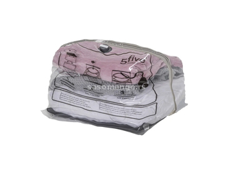 Vakuum vreća za odlaganje odeće sa vešalicom 80x80x39cm prozirna 5Five 160336