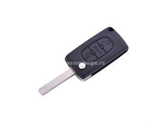 888 CAR ACCESSORIES Kućište oklop ključa 3 dugmeta za Peugeot-Citroen 207/308/307cc