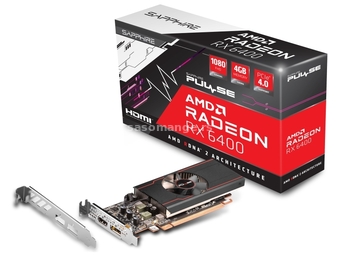 SAPPHIRE AMD Radeon RX 6400 4GB 64bit PULSE RX 6400 GAMING 4GB (11315-01-20G)
