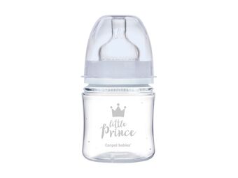 CANPOL Flašica za bebe sa širokim vratom 120 ml/ pp - 35/233 Mala princeza - Plava