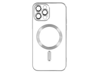 Silikonska futrola MagSafe za iPhone 15 PRO/ srebrna