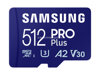 Samsung 512GB Pro Plus (MB-MD512SB/WW) memorijska kartica microSDXC class 10+čitač kartica