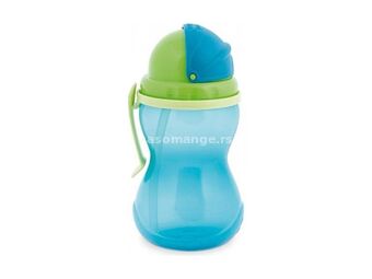 CANPOL Flašica sportska za bebe sa slamkom 370 ml 56/113 -plave bojea