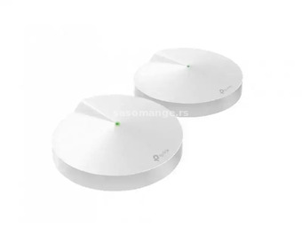 TP LINK Whole-Home Mesh - Wi-Fi/AC1300/867Mbps/400Mbps/2x GLAN/4 antene - DECO M5 (2-PACK)