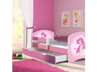Krevet za decu pink sa fiokom 140X70 ACMA 2