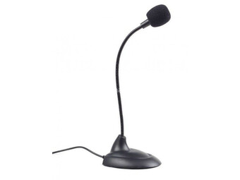 Gembird MIC-205 Desktop mikrofon, savitljivo telo, black, 3.5mm