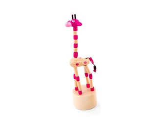 PINO Igračka sa zglobom Žirafa (roze)