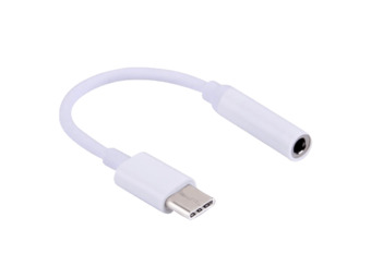FAST ASIA audio adapter-konverter USB C na 3.5mm (m/ž) (Beli) USB-C - muški 3.5 mm - ženski