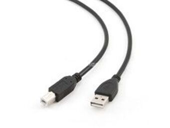 USB 2.0 Connection cable, A/M B/M, Black, 3m