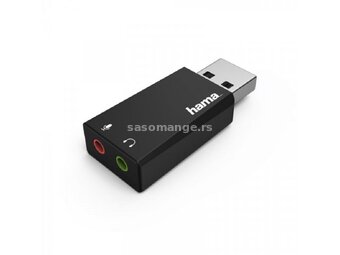 HAMA USB zvučna kartica 2x3,5mm ženski na USB-a muški 51660