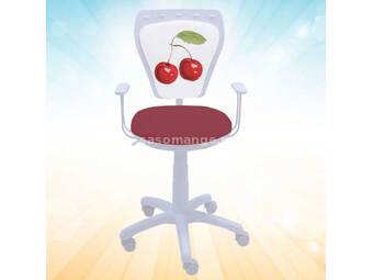 Dečija radna stolica Ministyle White Cherry