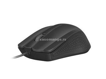 SNIPE, Optical Mouse 1200 DPI, 3 Buttons, USB, Black, Cable 1,8m