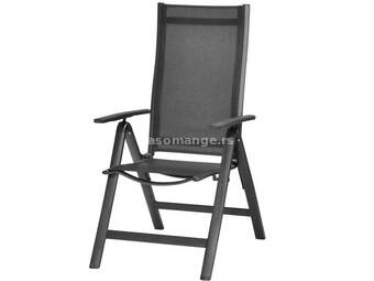 Podesiva baštenska stolica Raul crna