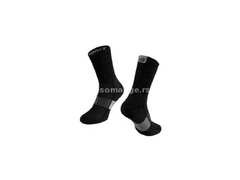 Čarape FORCE NORTH crno-siva L-XL 42-47