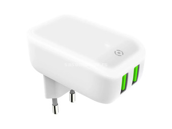Wall Charger with Night Light - White