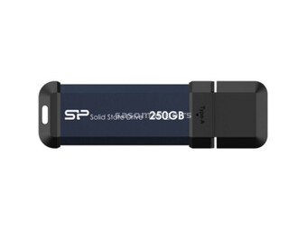 SiliconPower portable stick-type SSD 250GB, MS60, blue ( SP250GBUF3S60V1B )