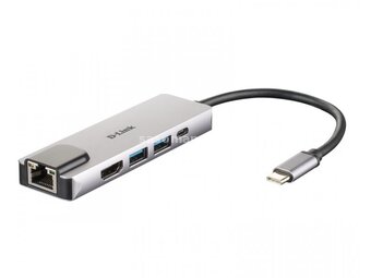 D LINK DUB-M520 5-in-1 USB-C Hub