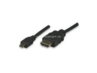 Kabl E-Green HDMI (M)-HDMI Micro D (M) 1.5m crni