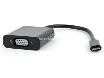 GEMBIRD USB Type-C na VGA adapter, crni (AB-CM-VGAF-01)