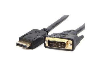 Gembird CC-DPM-DVIM-3M kabl DisplayPort (muški) na DVI (muški) 3m