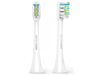 SOOCAS X5/X3/X3U/V1 electric toothbrush replacement fej (2db) white