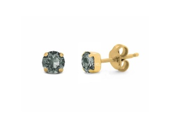 Victoria cruz celina diamond gold mindjuše sa swarovski kristalom ( a3736-03dt )
