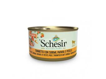Schesir Salad konzerva za mačke - Tuna, surimi, papaja i grašak 85g