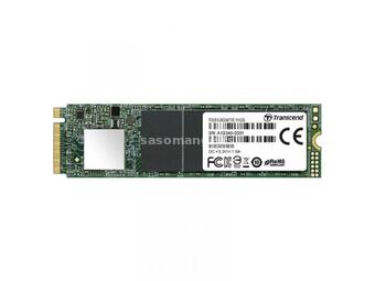 TRANSCEND M.2 512GB SSD NVMe 2280, (PCIe Gen3x4), 3D TLC, DRAM-less, Read 1,800 MB/s, Write 1,500...