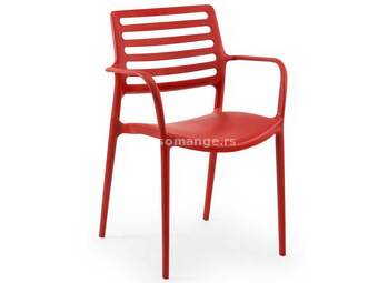 Baštenska stolica sa naslonima za ruke Tilia Louise XL Red