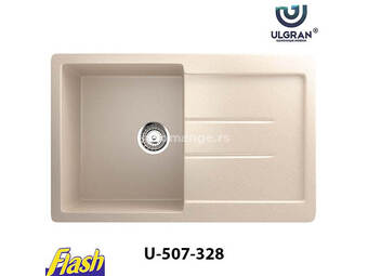 Granitna sudopera usadna kvadratna - ULGRAN - U-507 - (5 boja) 328 - BEŽ