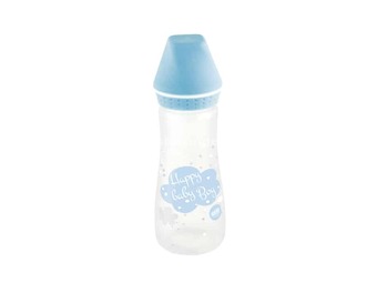 ELFI Plastična flašica sa silikonskom cuclom SWEET BABY, 250 ml - Plava