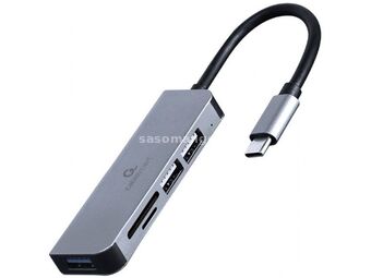 USB Type-C 3-port USB hub (USB3.1 + USB 2.0) with Card Reader