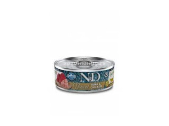 N&amp;D Can Cat Natural Tuna&amp;Chicken 70g