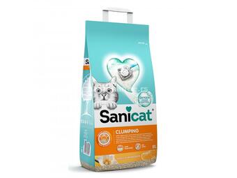 SANICAT grudvajući posip za mačke Vanila-Mandarina - 8L