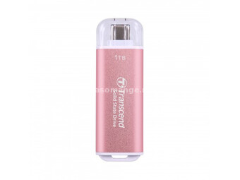 Transcend 1TB, portable SSD, ESD300P, type C, pink ( TS1TESD300P )