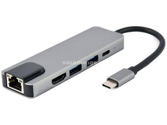 USB Type-C 5-in-1 multi-port adapter (Hub + HDMI + PD + LAN)