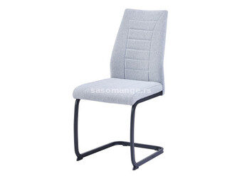 Trpezarijska stolica 1038 Svetlo siva/Crne metalne noge ( 775-520 )