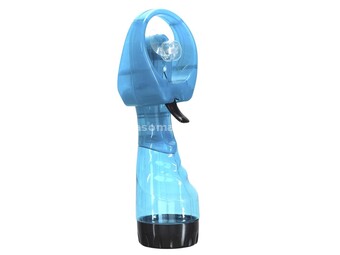 Ventilator sa prskalicom na baterije plavi