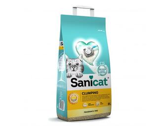 SANICAT grudvajući posip za mačke - bez mirisa - Unscented - 8L