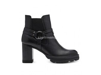 Tamaris ženske kožne kratke čizme 1-25046-41 Black Leather