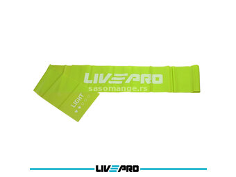 LivePro Elastična traka za vežbanje (guma ekspander) zelena L