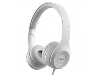 Enyo Foldable Headphones with Microphone Light Gray