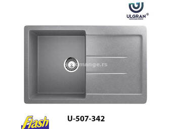Granitna sudopera usadna kvadratna - ULGRAN - U-507 - (5 boja) 342 - GRAFIT